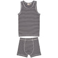 Gallery viewerに画像を読み込む, STRIPED BOY UNDERWEAR SET - NAVY/CREAM STRIPE