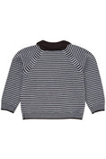 Gallery viewerに画像を読み込む, MERINO STRIPED BLOUSE W. COLLAR