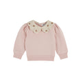 Gallery viewerに画像を読み込む, ORGANIC COTTON CROCHET-NECK SWEATSHIRT
