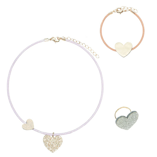 Heart jewelry set