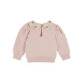 Gallery viewerに画像を読み込む, ORGANIC COTTON CROCHET-NECK SWEATSHIRT
