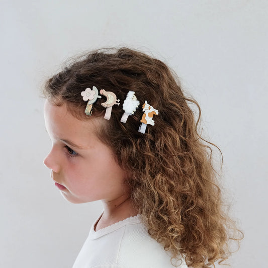 Farm animal mini clips