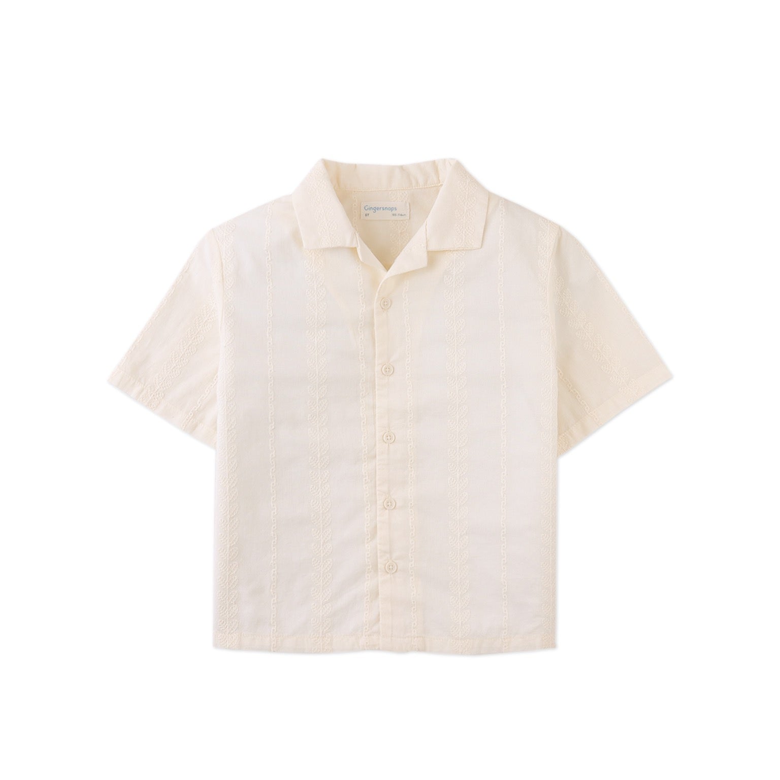Gingersnaps Armin Embroidered Camp Collar Shirt