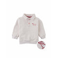 Gallery viewerに画像を読み込む, Gingersnaps Stefano French Terry Polo Pullover with Chest Dachshund Embroidery
