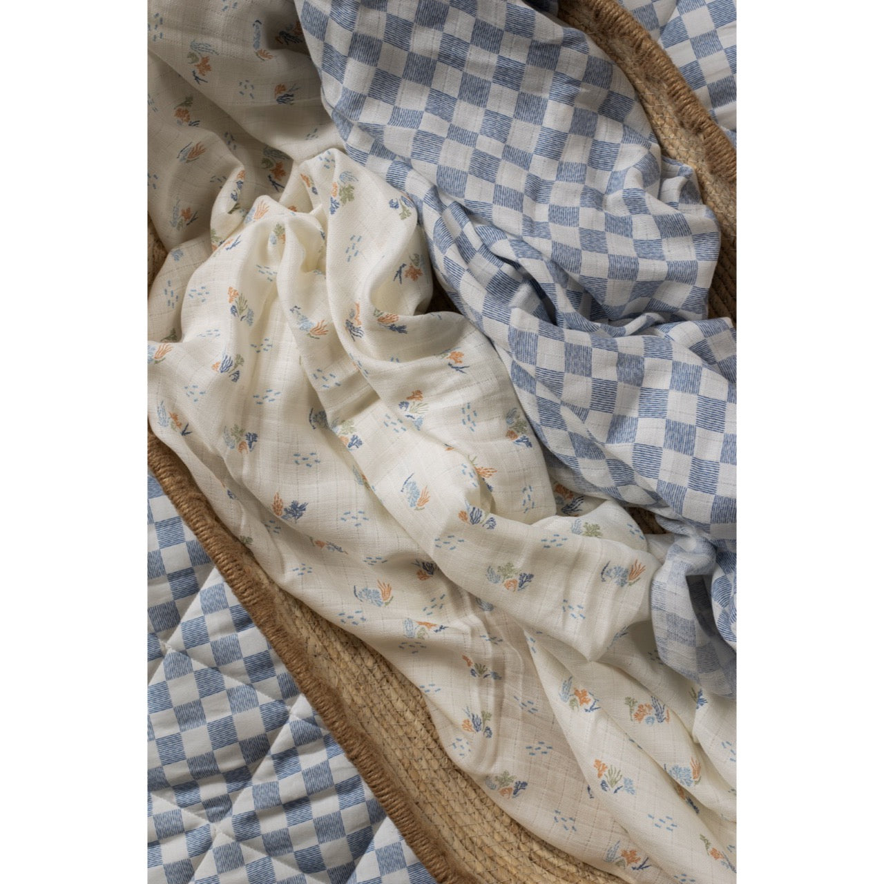 Organic Baby Muslin Swaddles 2pcs set