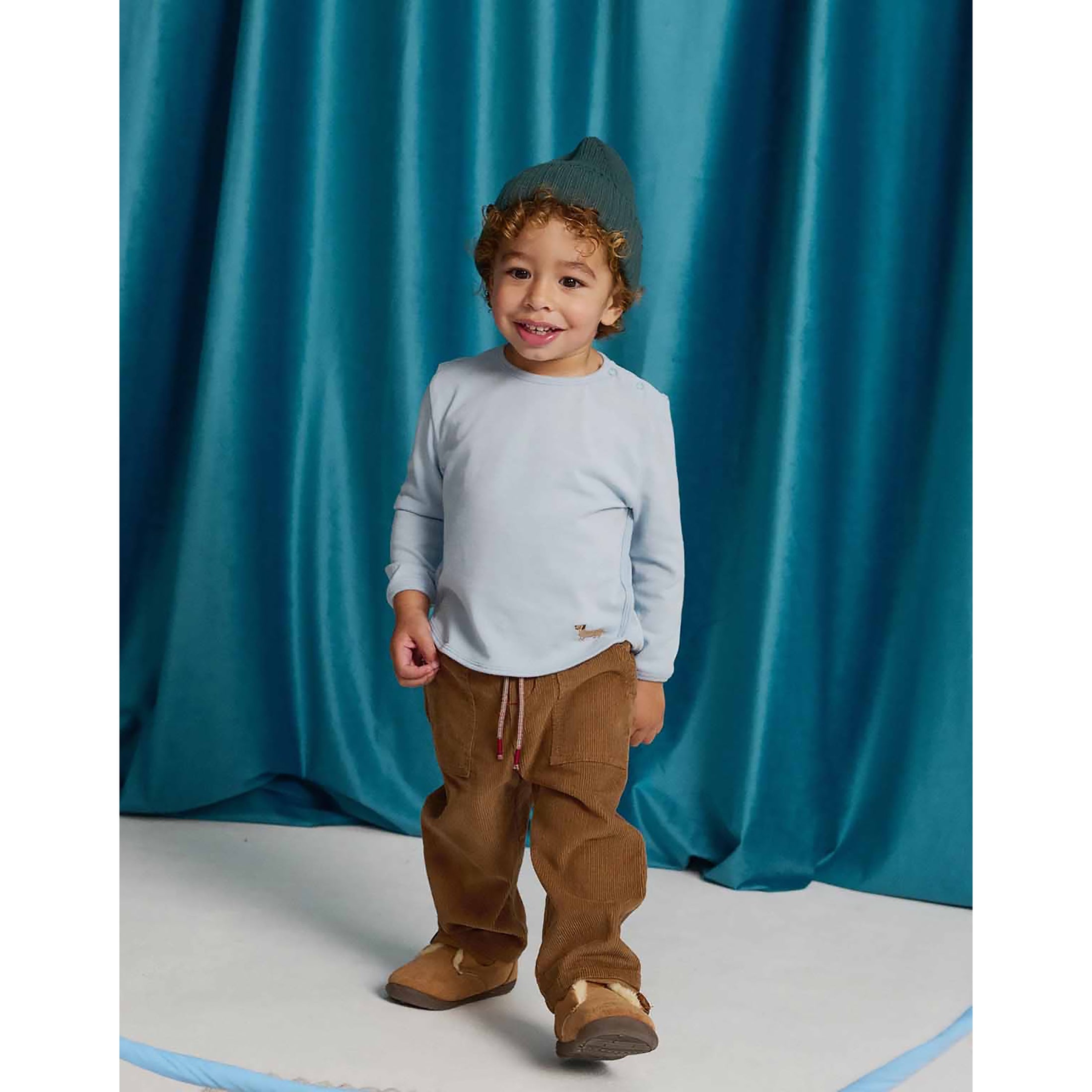 Gingersnaps Dominic Pull-On Corduroy Pants with Patch Pockets