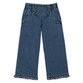 Gallery viewerに画像を読み込む, DENIM EMBROIDERED BRIDGE PANTS
