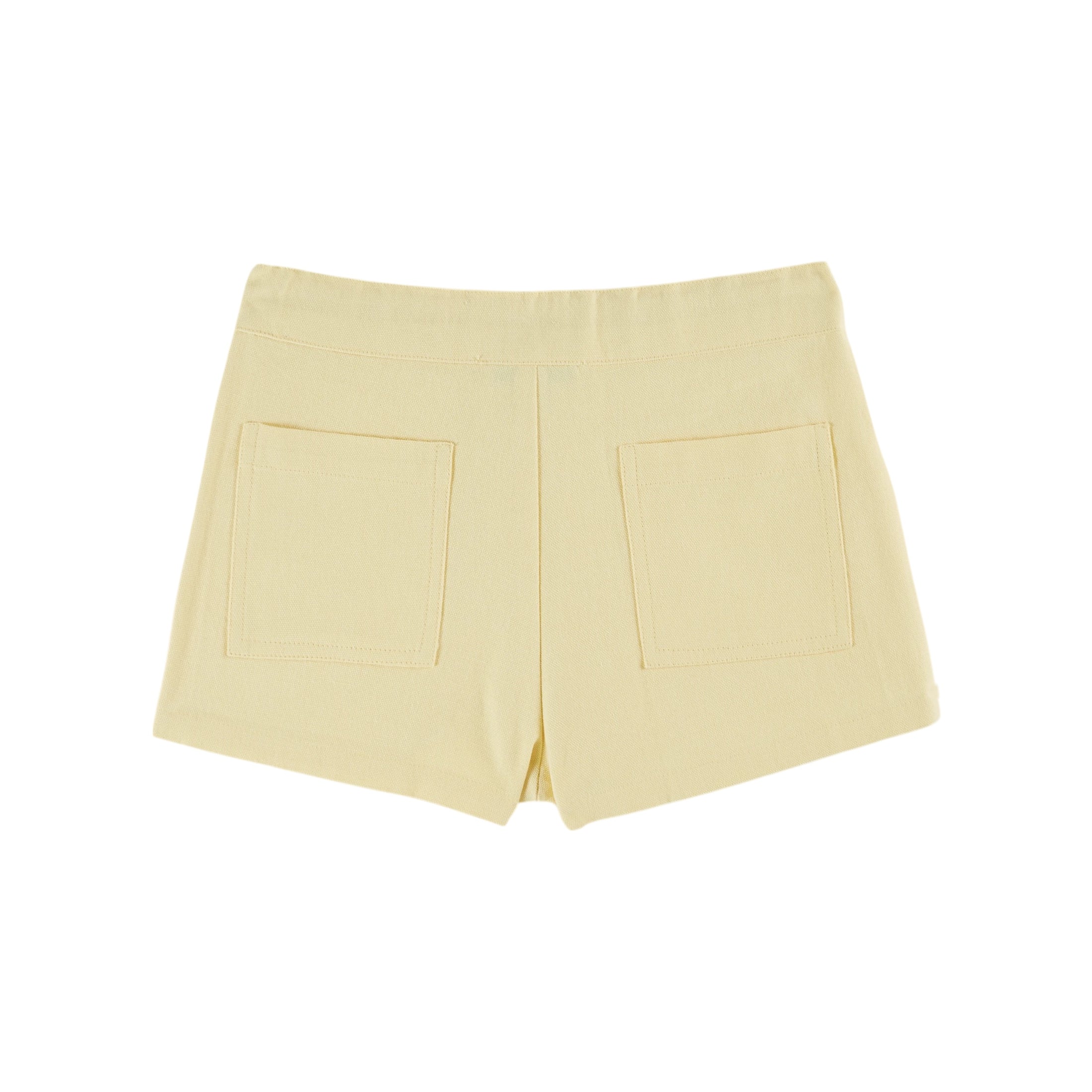 CANVAS FLOWER POCKET SHORT