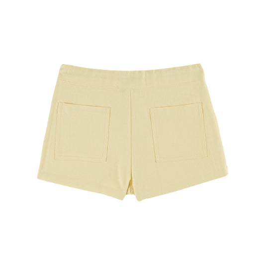 CANVAS FLOWER POCKET SHORT