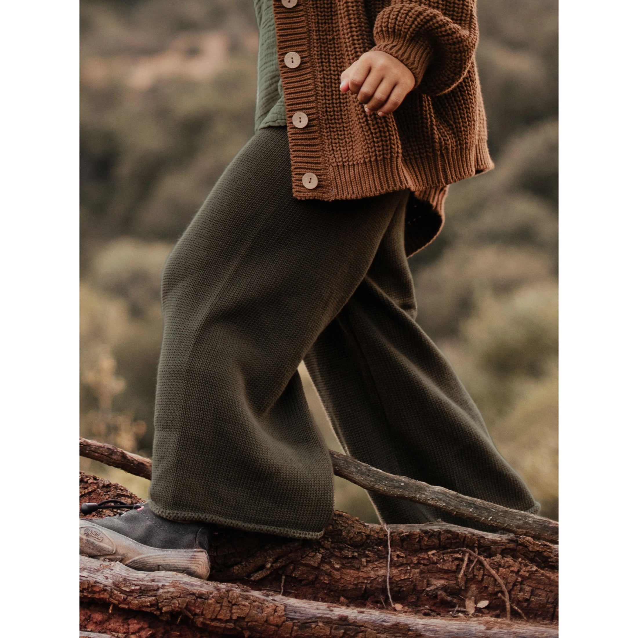 The Wide Leg Knit Trouser