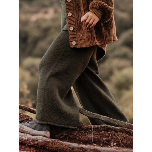 The Wide Leg Knit Trouser