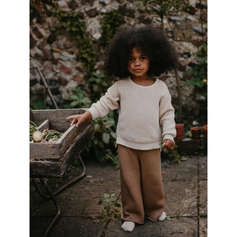 The Wide Leg Knit Trouser