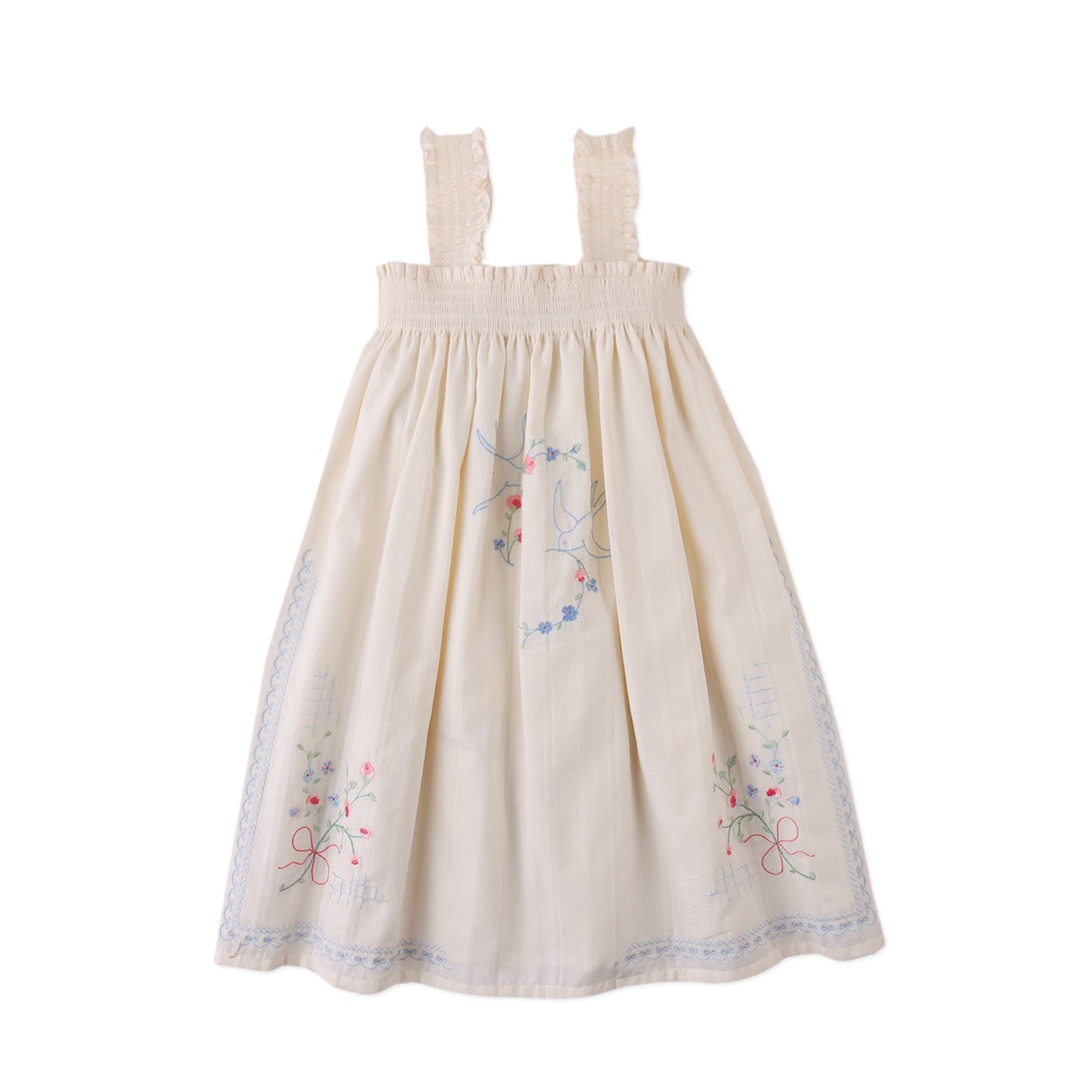 Alessia Cross-Stitch Embroidered Dress