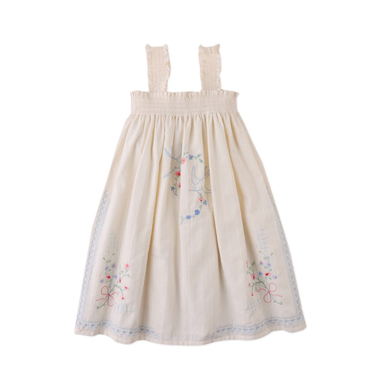 Alessia Cross-Stitch Embroidered Dress