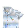 Gallery viewerに画像を読み込む, Baby Ben Striped Jersey Resort Polo With Banana & Toucan Embroidery

