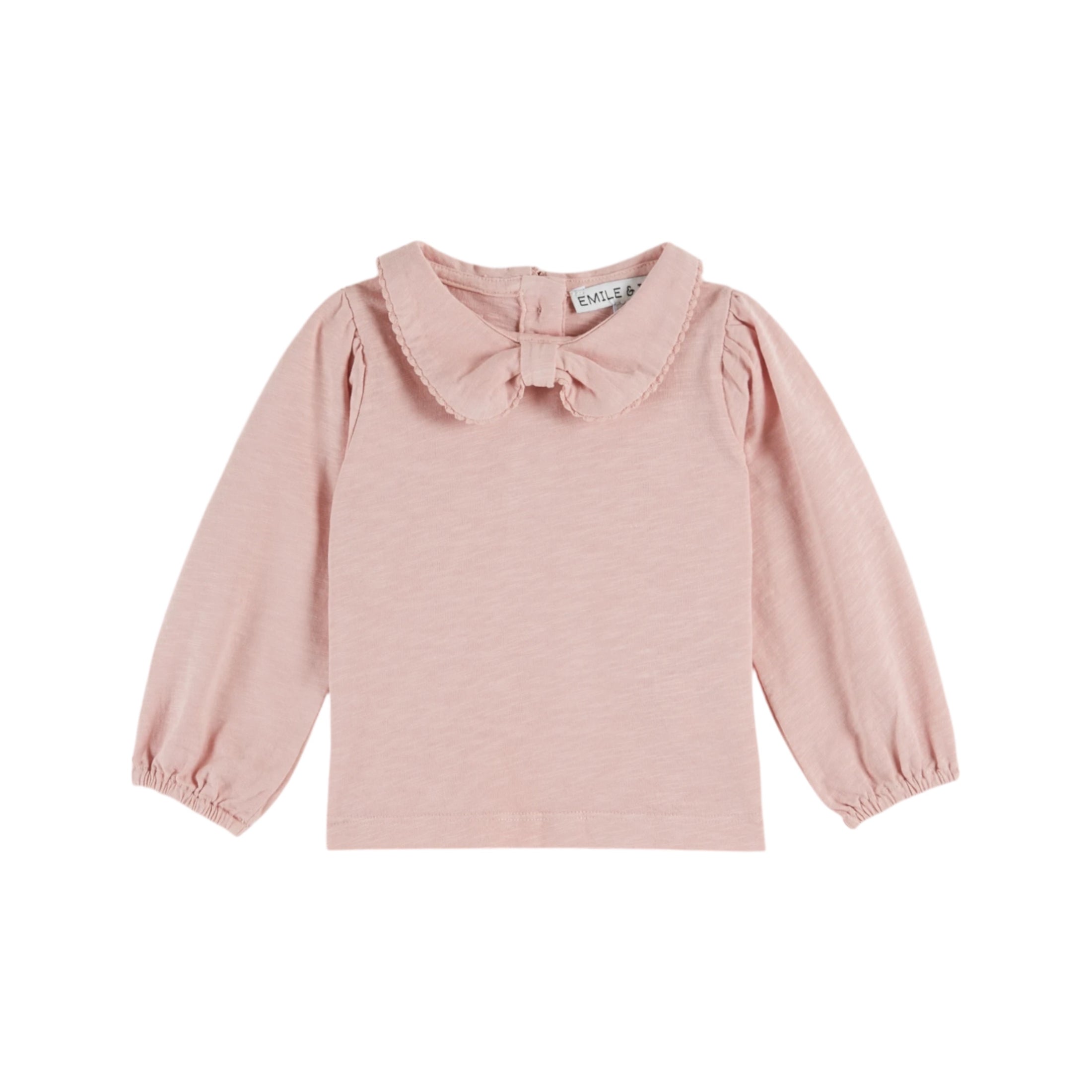 ORGANIC COTTON BOW-NECK T-SHIRT