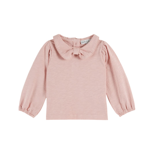 ORGANIC COTTON BOW-NECK T-SHIRT