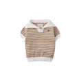 Gallery viewerに画像を読み込む, Baby Nicholas Popcorn Striped Polo Shirt With Palm Embroidery
