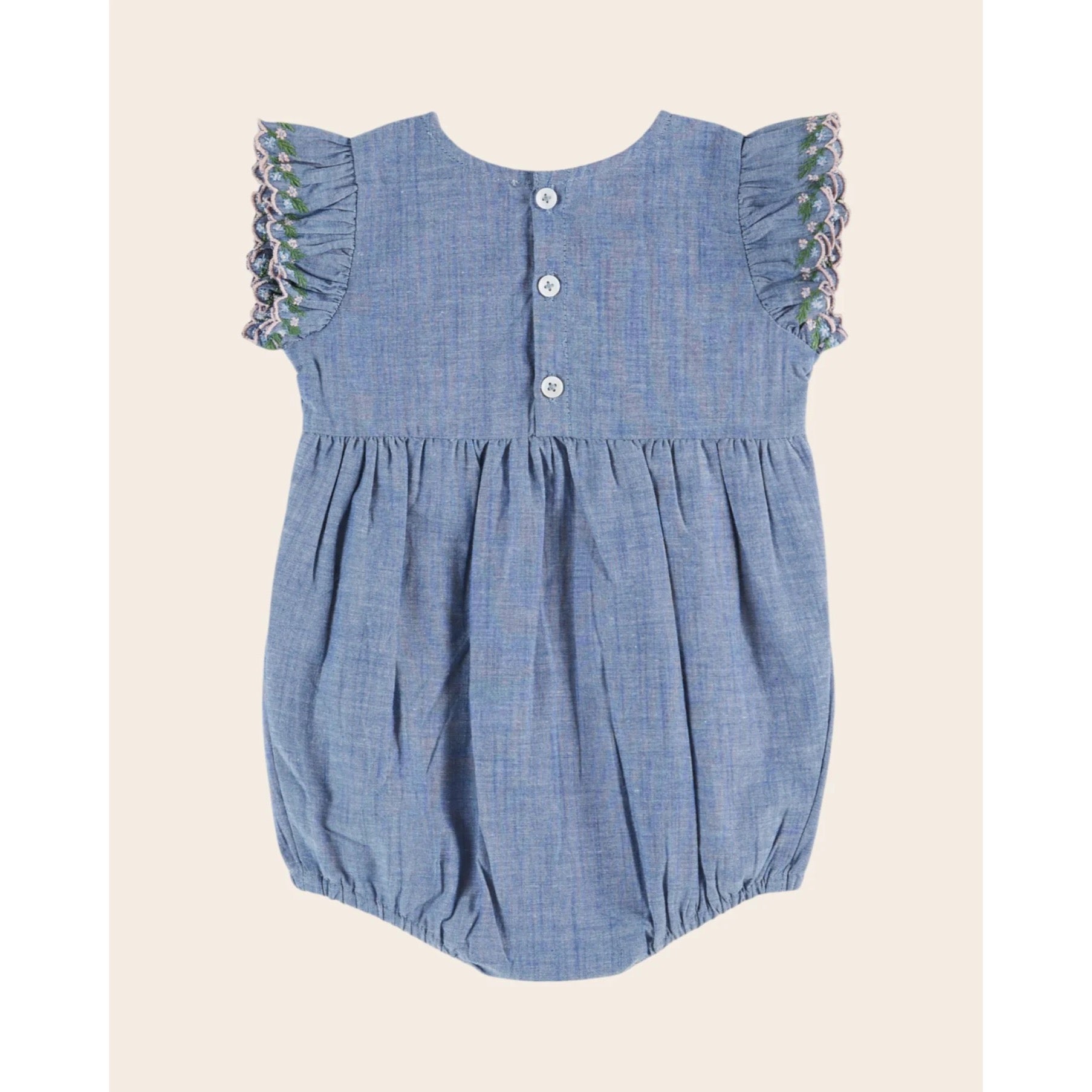 HAND SMOCK EMBROIDERED COMBIBLOOMER