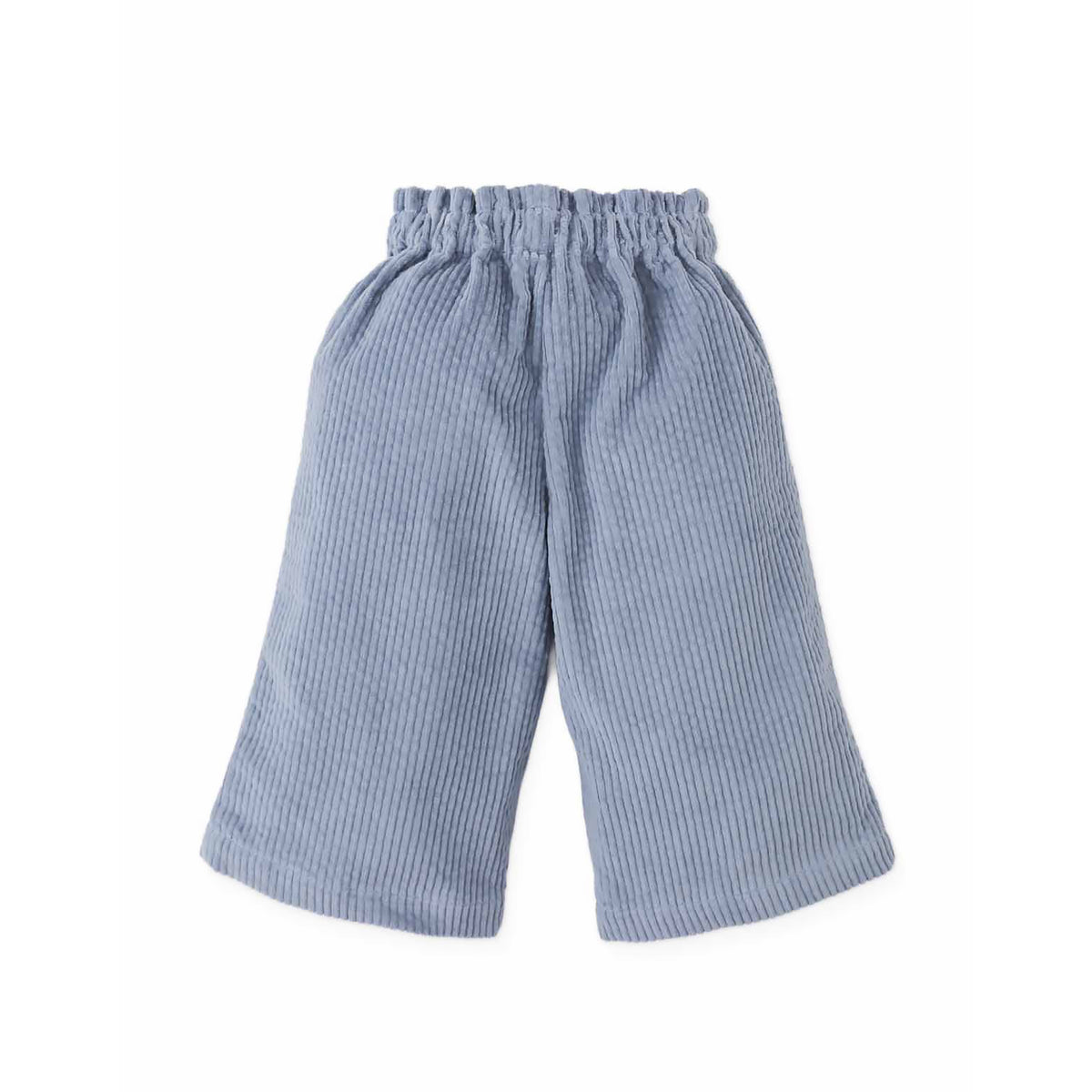 Gingersnaps Georgina Wide-Leg Corduroy Pants with Embroidered Poodle Head– Shaped Pockets