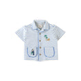 Gallery viewerに画像を読み込む, Baby Ben Striped Jersey Resort Polo With Banana & Toucan Embroidery
