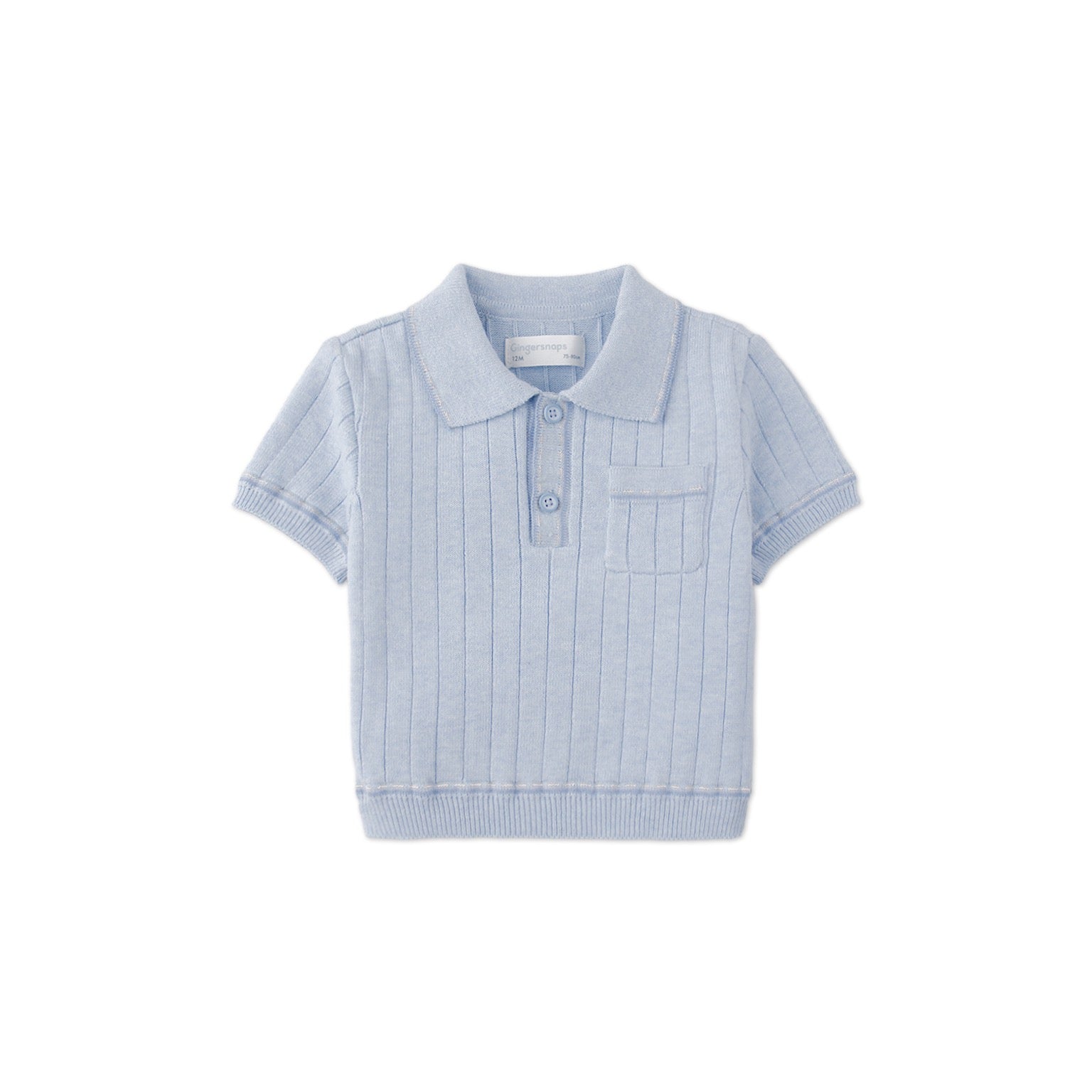 Baby Reiner Polo Shirt with Striped Tipping Accents