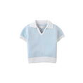 Gallery viewerに画像を読み込む, Baby Lucius Popcorn Polo with Ribbed Cuffs & Hem
