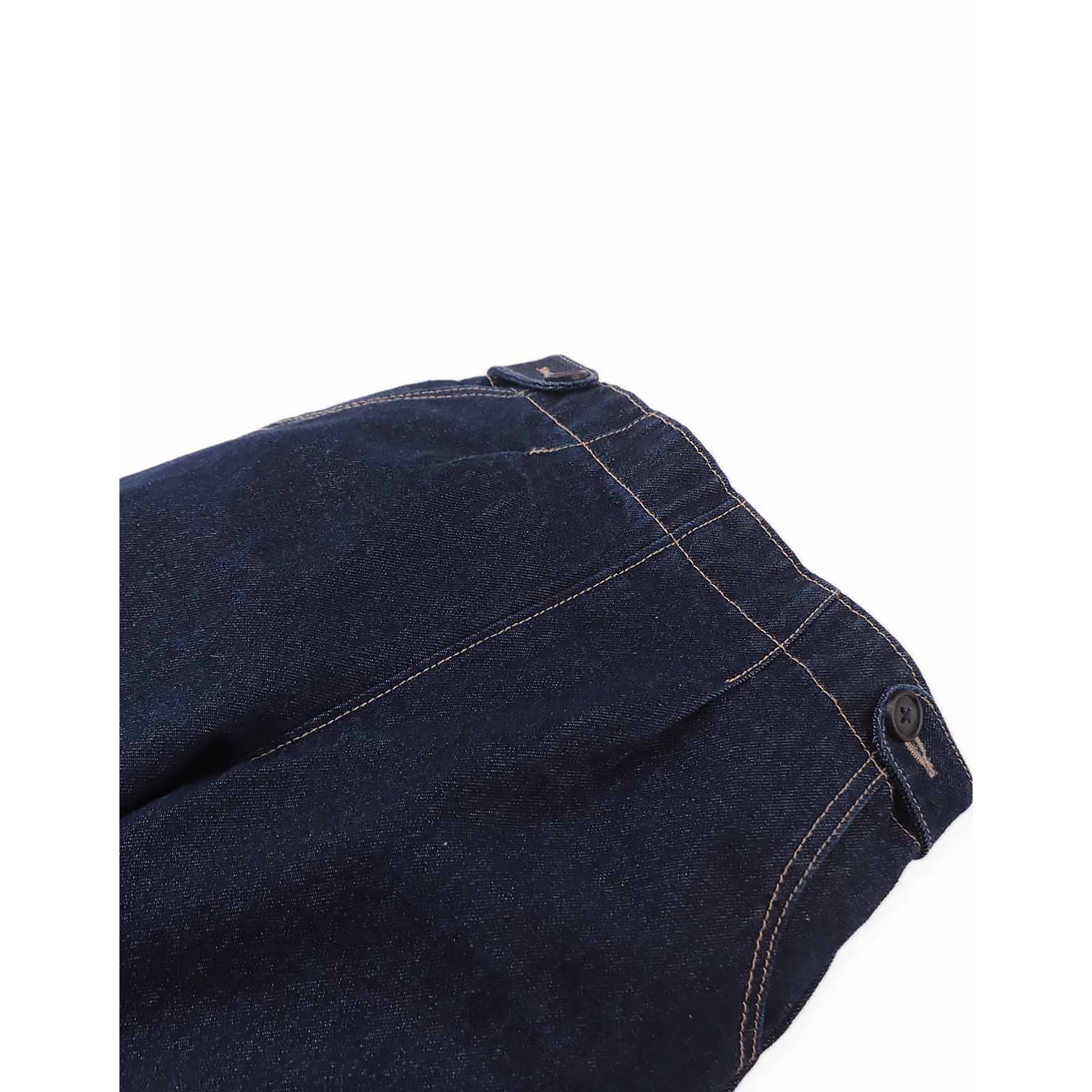 Gingersnaps Christina Pull-On Wide-Leg Denim Jeans with Side Tabs and Pockets