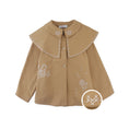 Gallery viewerに画像を読み込む, Gingersnaps Philippa Herringbone Cape Coat with Cross-Stitch Embroidery
