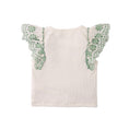 Gallery viewerに画像を読み込む, ELEANOR RIB TOP with LACE SLEEVES
