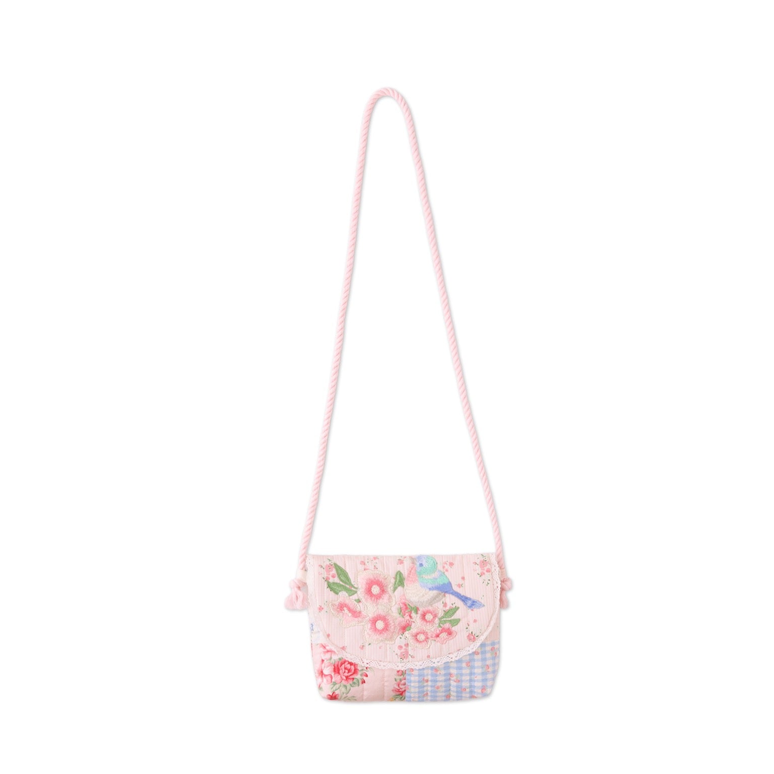 Kane Patchwork Sling Bag With Patch Embroidery