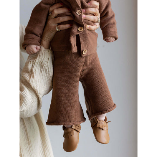 The Wide Leg Knit Trouser