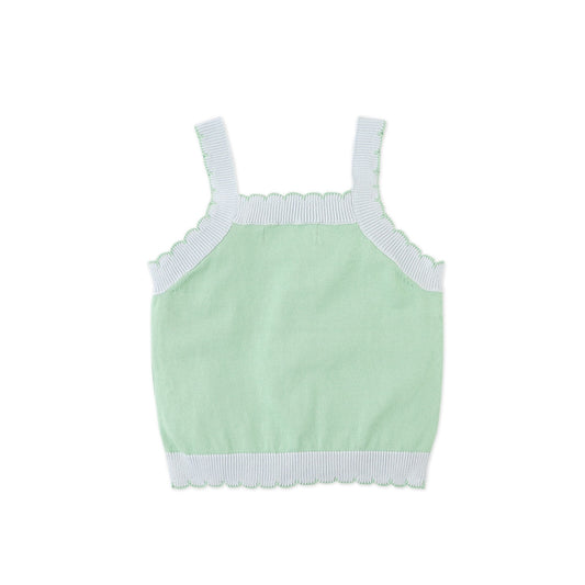 Gingersnaps Gabriella Top with Cross-Stitch Embroidery & Scalloped Edges