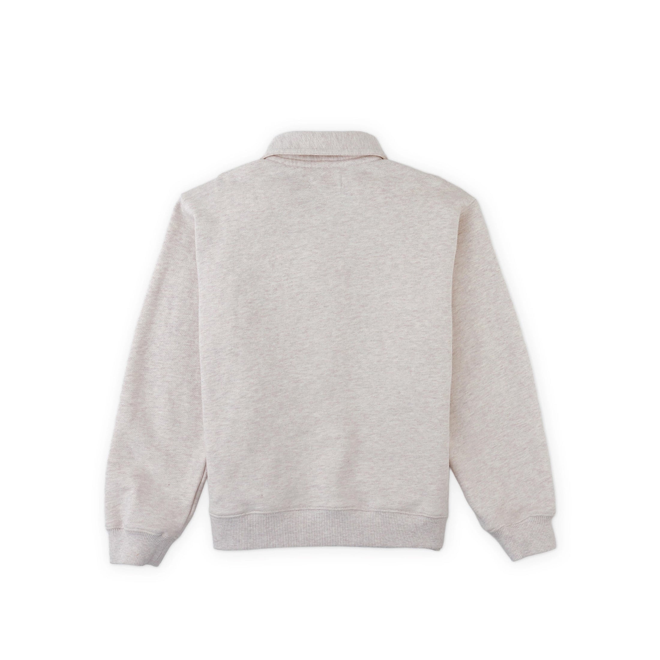 Gingersnaps Stefano French Terry Polo Pullover with Chest Dachshund Embroidery