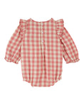 Gallery viewerに画像を読み込む, PINK GINGHAM EMBROIDERED ROMPER
