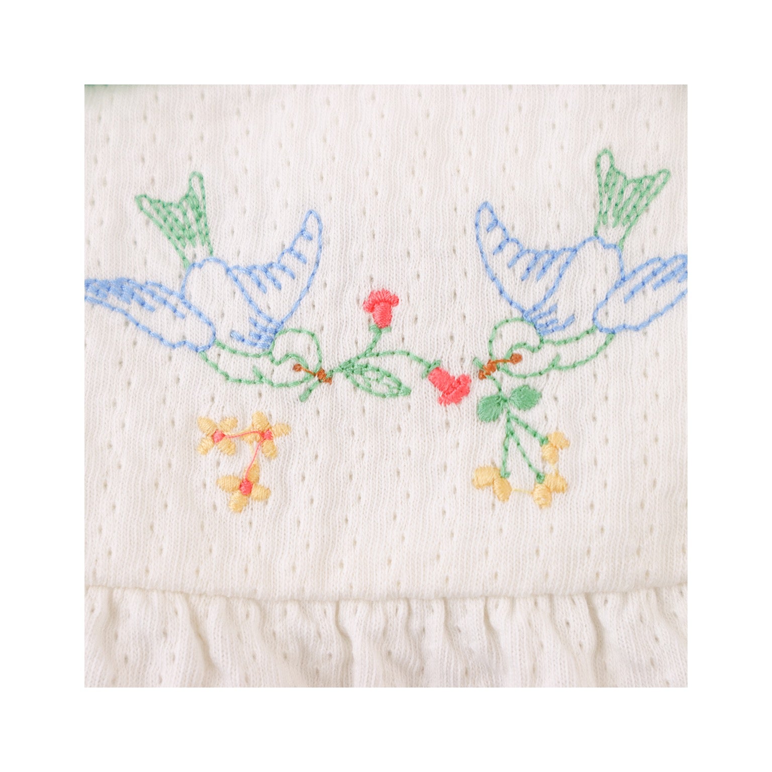 Baby Aviana Embroidered Dress with Straps and Bows