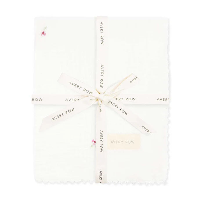 Embroidered Muslin Blanket