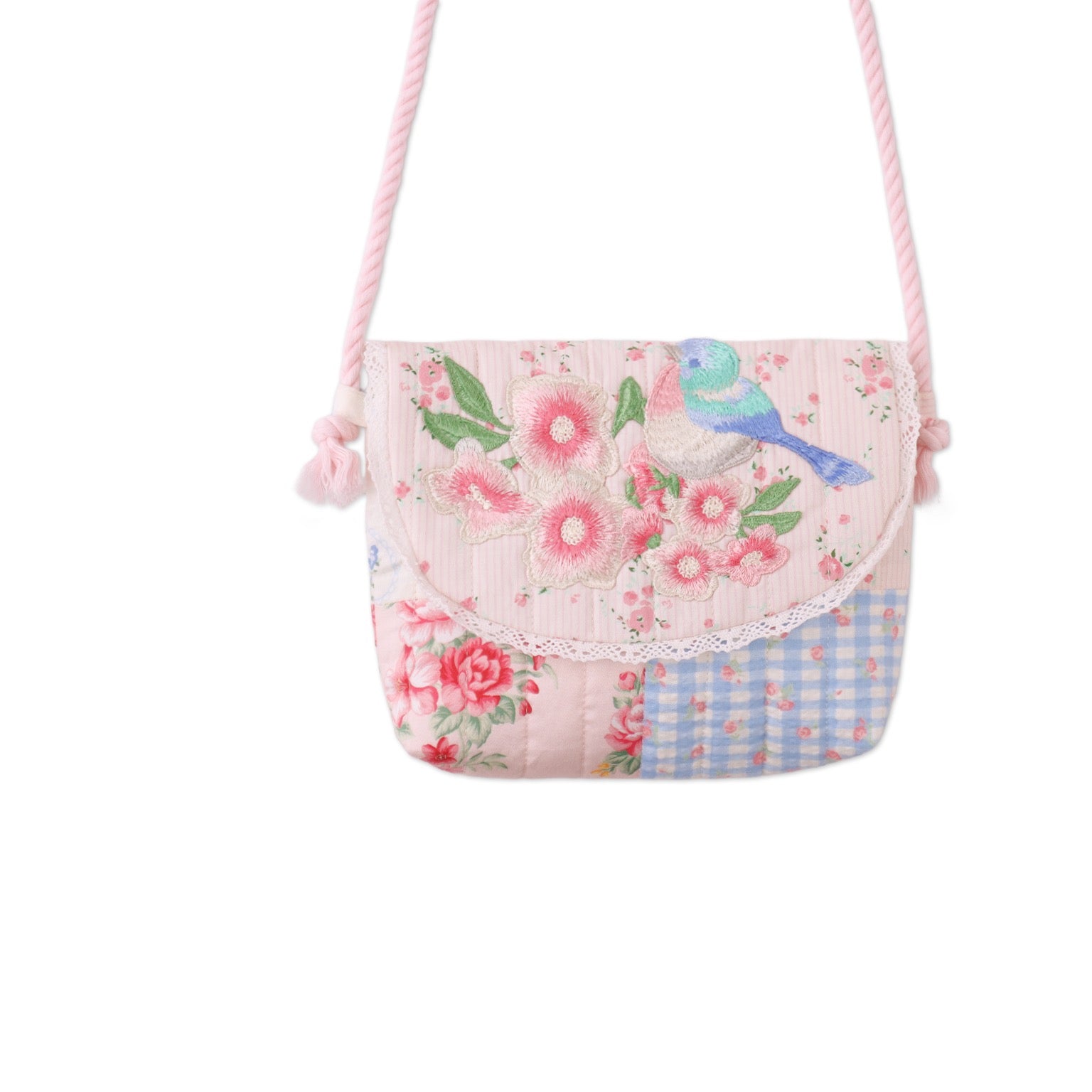 Kane Patchwork Sling Bag With Patch Embroidery