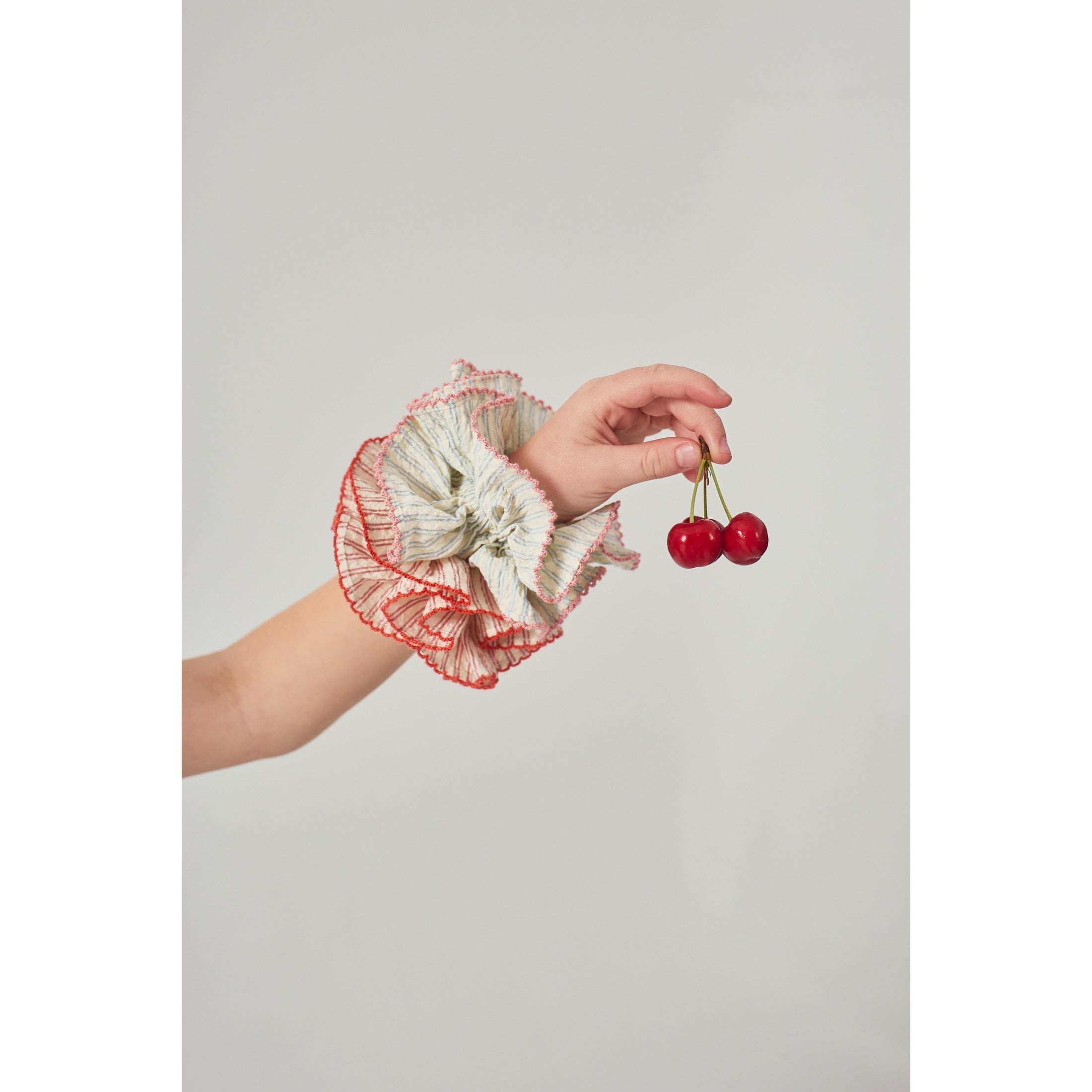 Rue Scrunchies With Picoting Edges