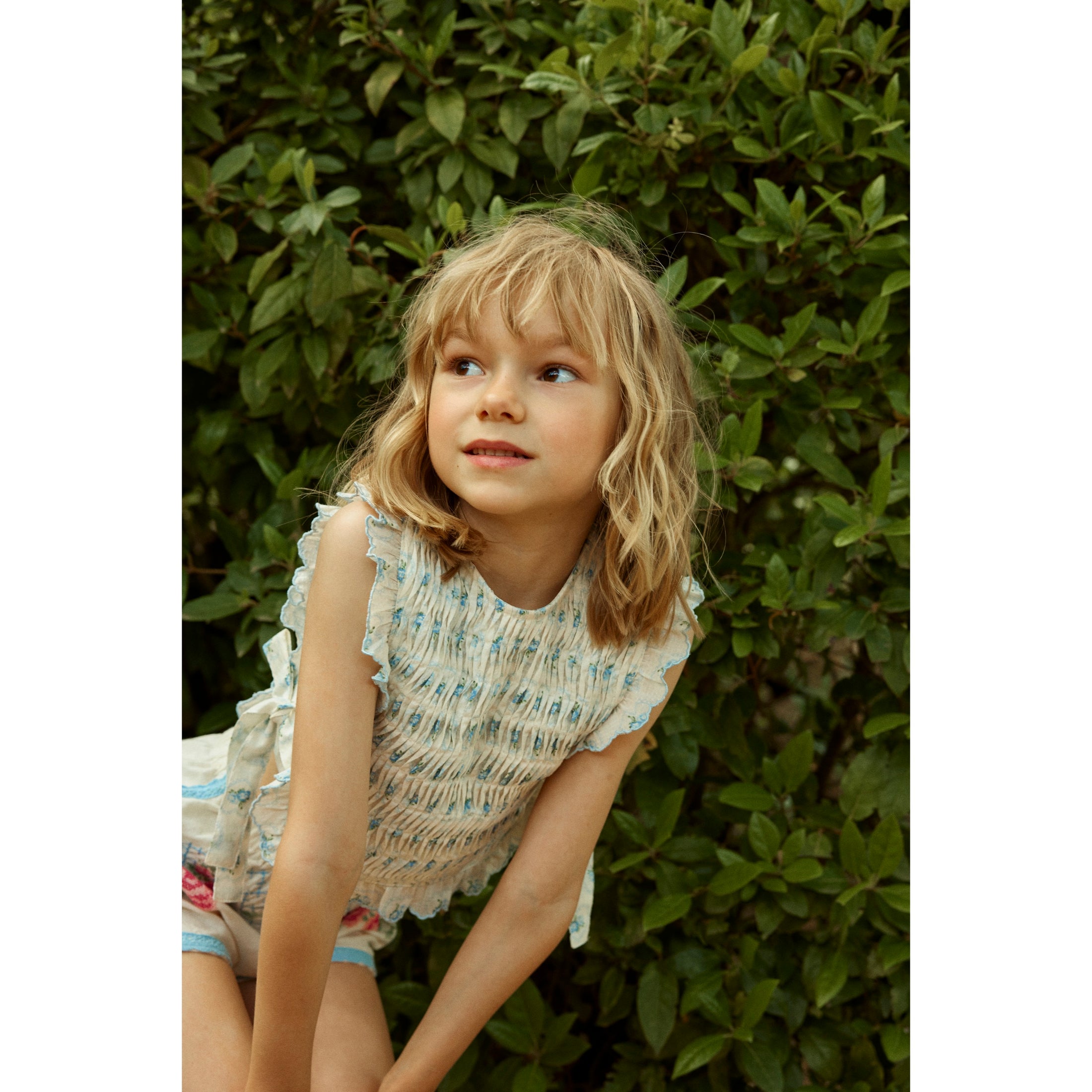 Cassie Ruffled Top with Side Ties