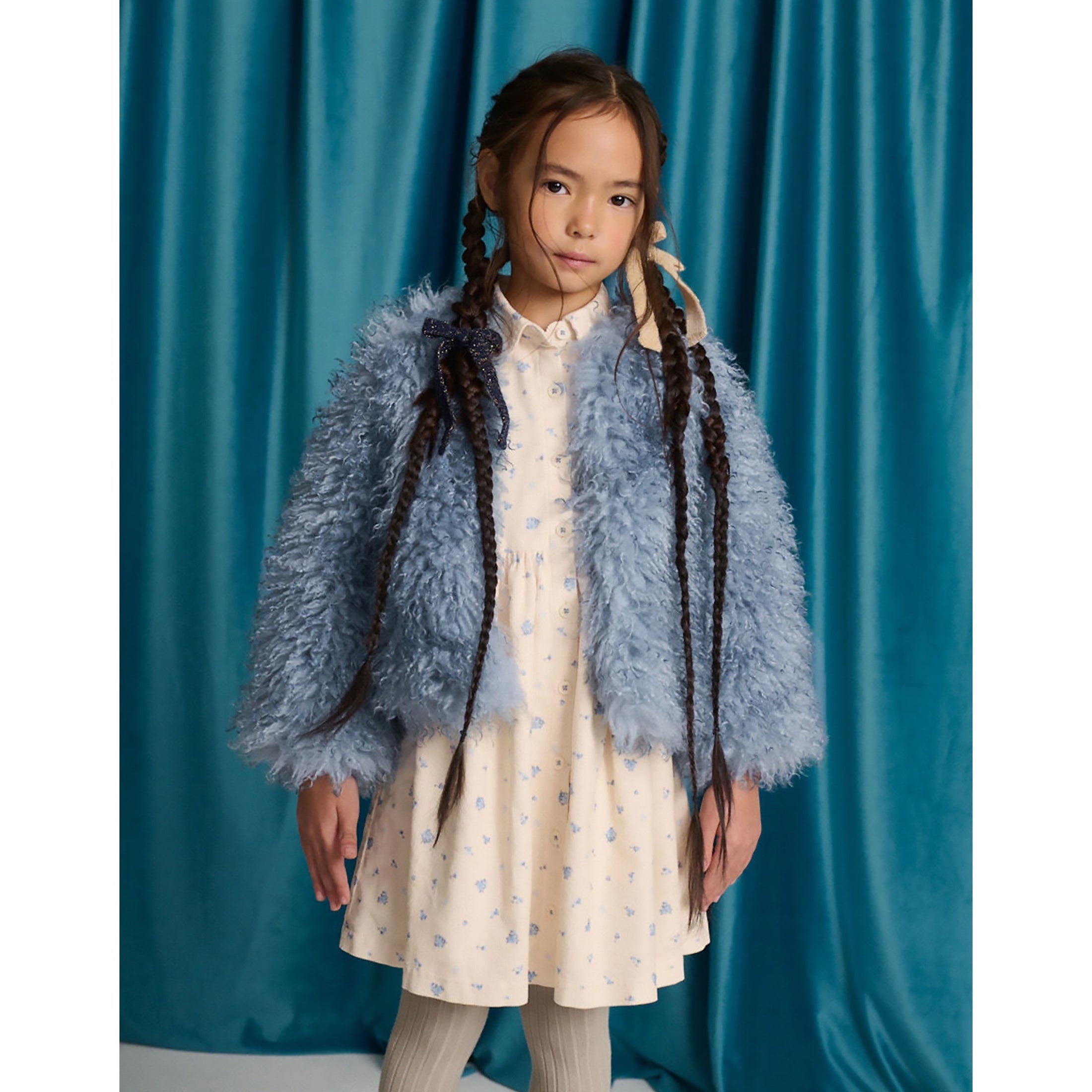 Gingersnaps Cressida Coat with Raglan Sleeves in Shaggy Faux Fur