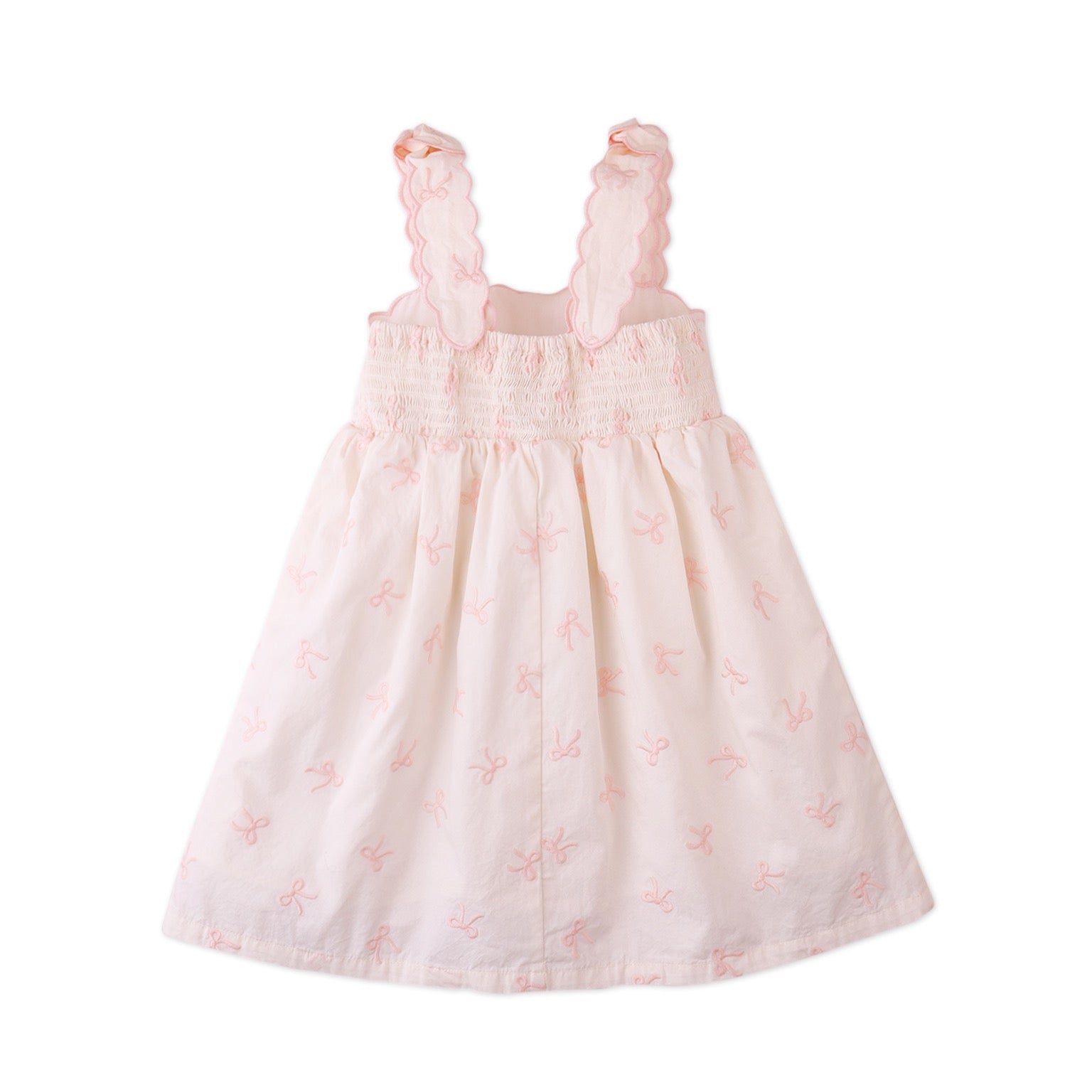 Gingersnaps Kara Poplin Dress with a Scalloped Top & Tie Straps