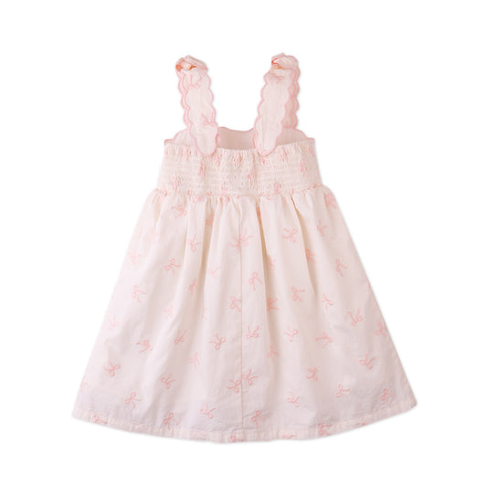 Gingersnaps Kara Poplin Dress with a Scalloped Top & Tie Straps