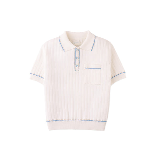 Reiner Polo Shirt with Stripe Tipping Accents