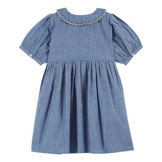 HAND SMOCK EMBROIDERY DRESS