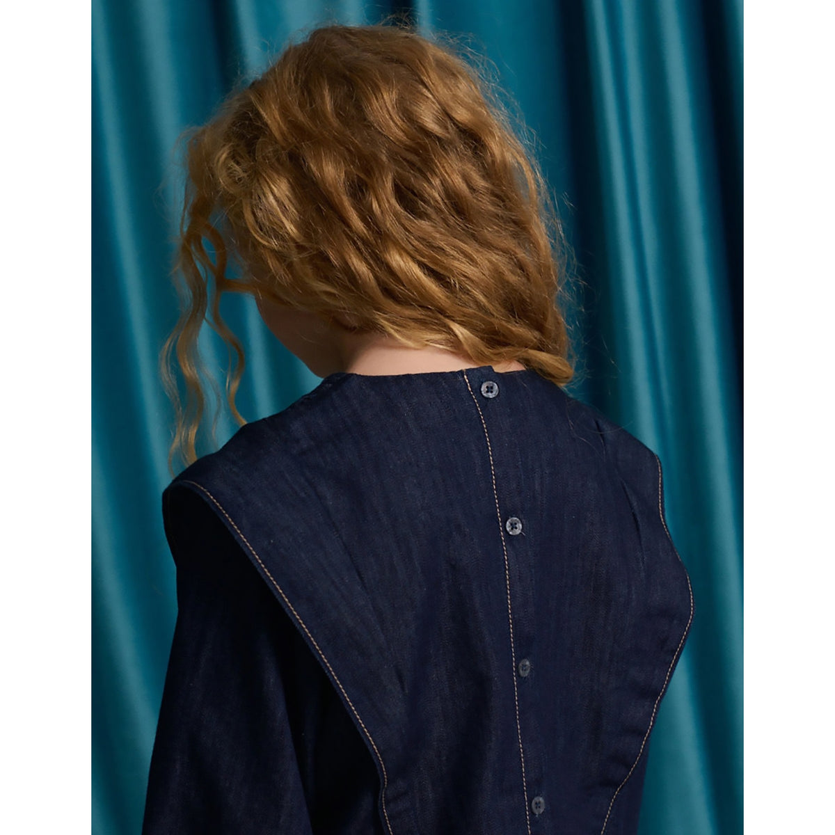 Gingersnaps Flerida Blouse with Handmade Diamond Smocking & Shoulder Vents