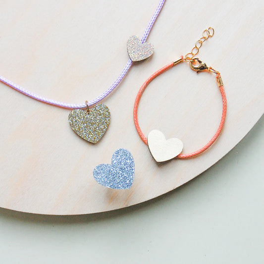 Heart jewelry set