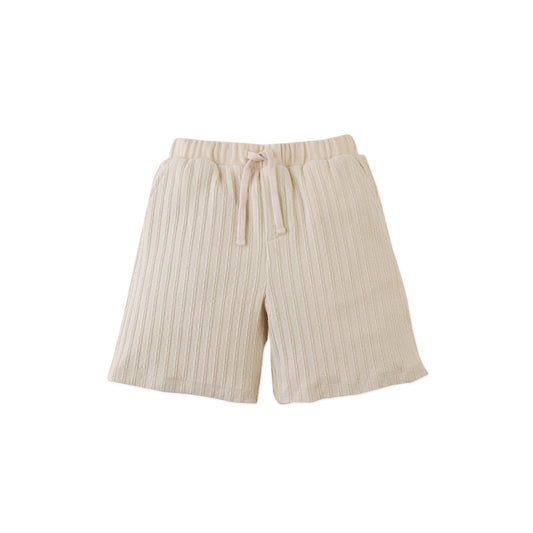 Daryl Cable Knit Drawstring Shorts