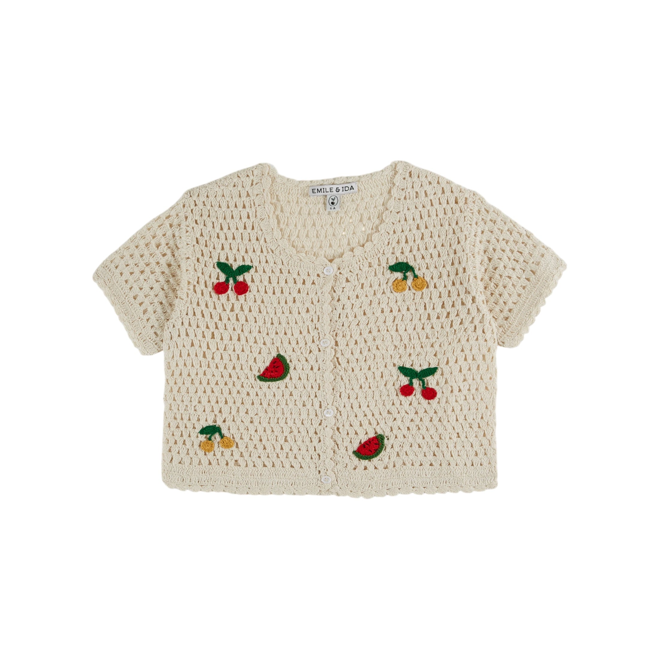 FRUITS CROCHET CARDIGAN