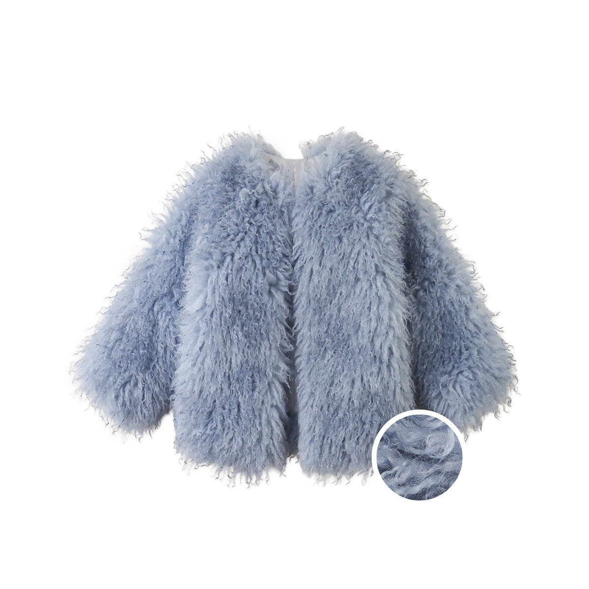 Gingersnaps Cressida Coat with Raglan Sleeves in Shaggy Faux Fur